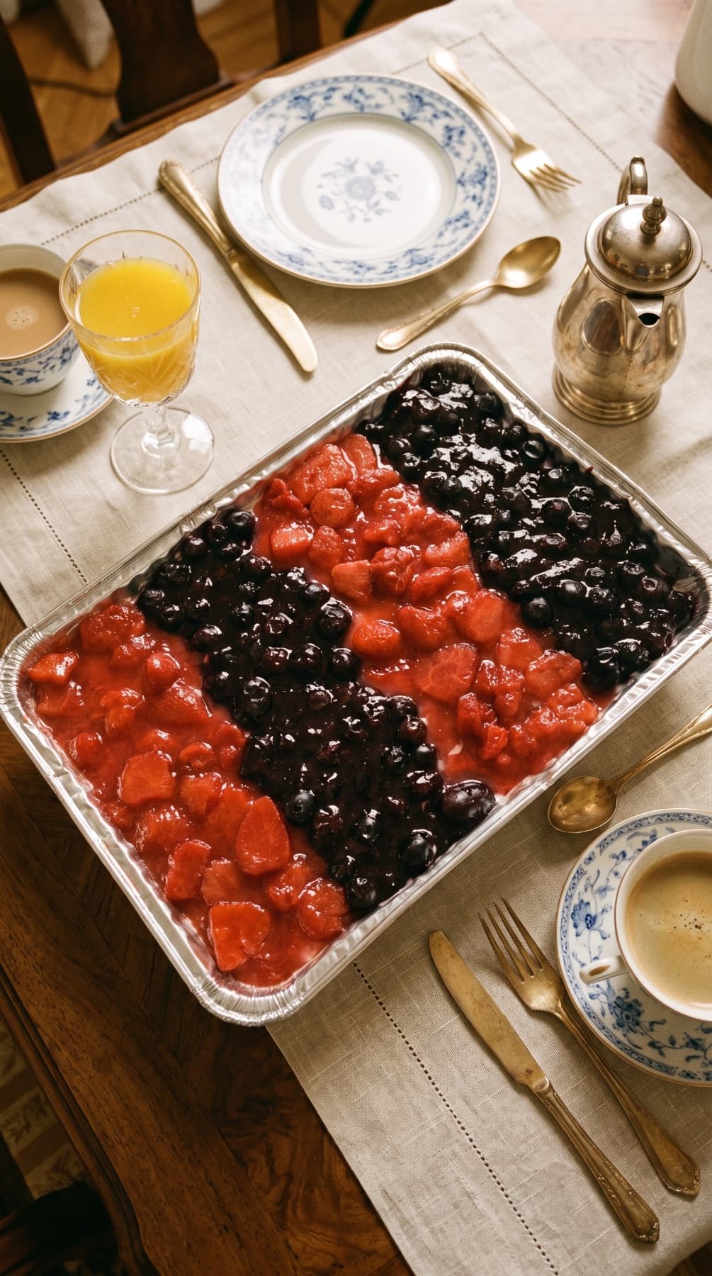 Custom layered fruit cheesecake