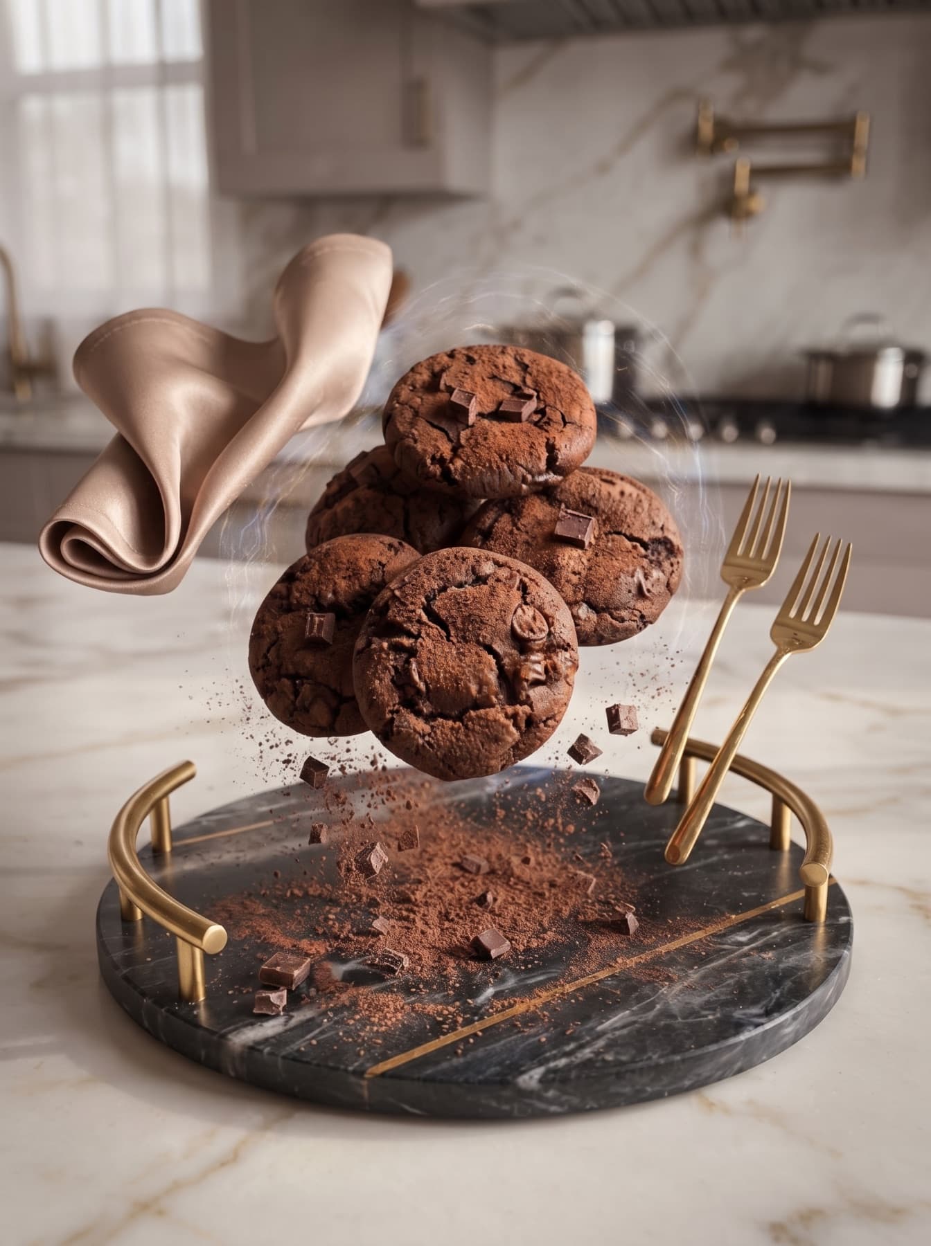 Double chocolate chip cookies