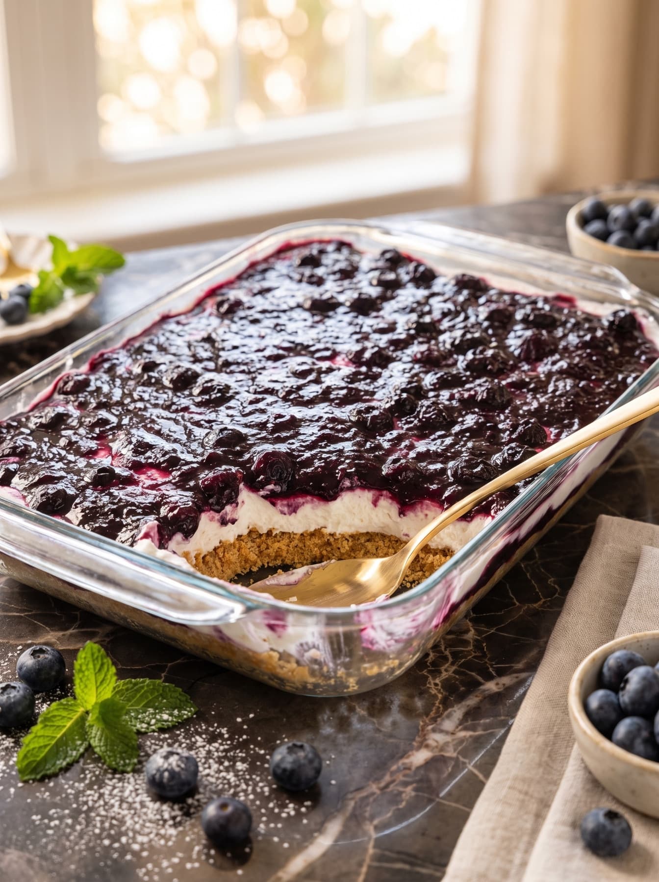 Blueberry cheesecake